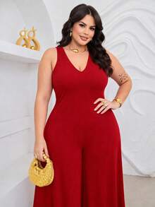 Plus Size Bodysuits - Rojo - Ver 3