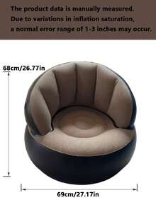 1pc Inflatable Shell Shaped Sofa, Inflatable Camping Chair, Inflatable Slouchy Sofa, Inflatable Chair, Foldable Portable Inflatable Chair, Suitable For Living Room, Bedroom, Reading Room, Bedroom, Balcony, Outdoor Camping, Easy To Store And Carry, Leisure And Entertainment, Dorm, Backrest Chair - Multicolor - View 10