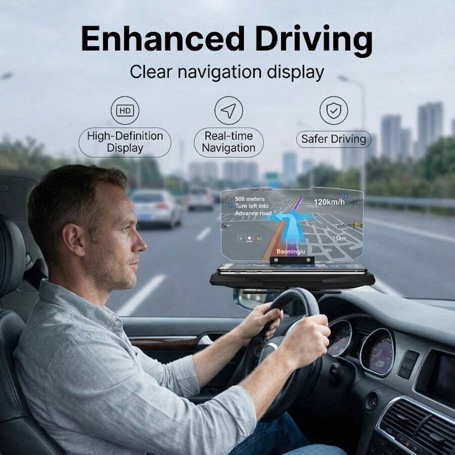 1个车载导航支架，驾驶抬头显示投影支架，非电动车手机支架 - A - 查看 1