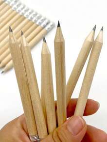 Bộ 10 bút chì có tẩy, bút chì mini nửa đầu, dùng để viết và vẽ. - A - Xem 6