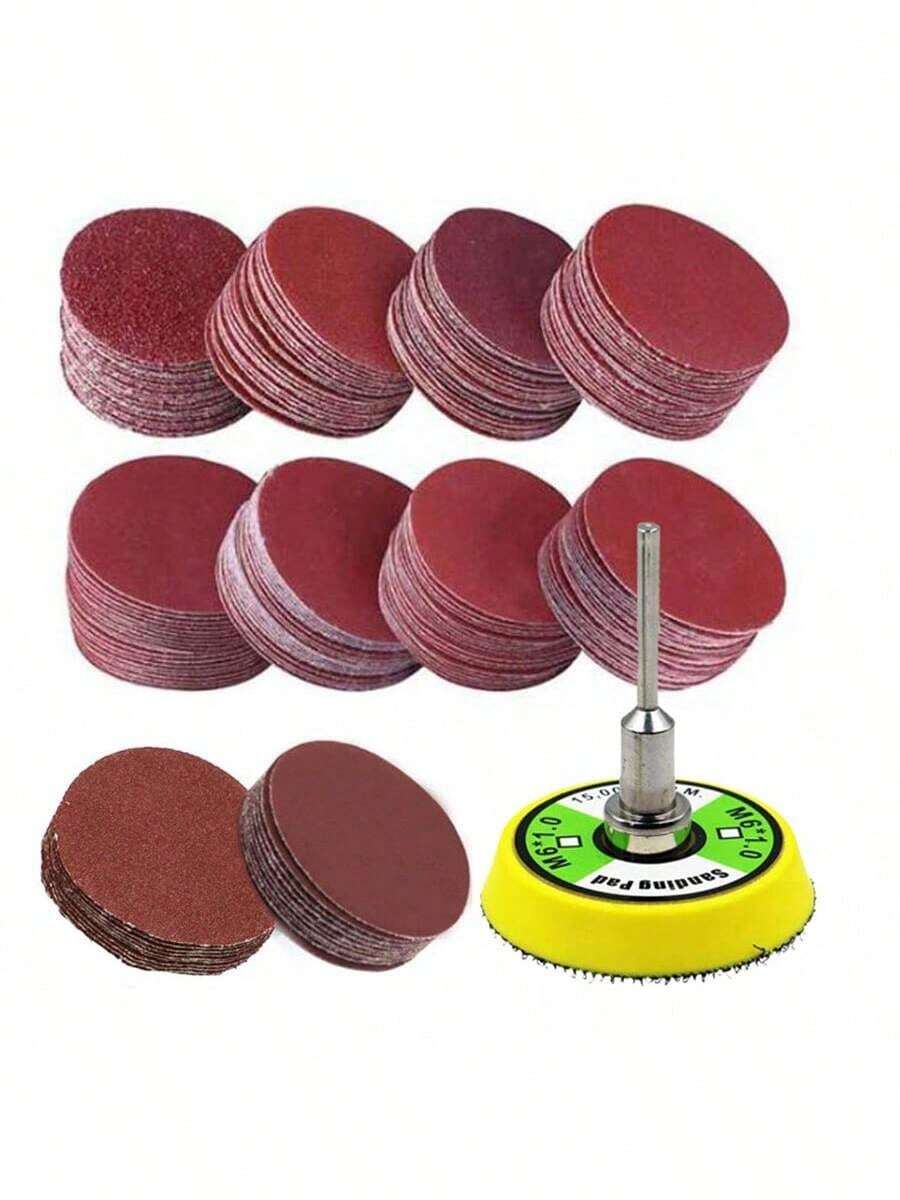 Bộ 50-100 đĩa mài 2 inch/50mm, độ nhám 60-2000, thích hợp cho phụ kiện dụng cụ xoay. - Nhiều màu - Xem 1