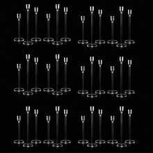 3/6/18/24/36件亚克力烛台套装,锥形烛台,适用于婚礼装饰、餐厅、情人节蜡烛装饰、锥形烛台套装、新年礼物、活动装饰 - 透明壓克力 - 查看 19