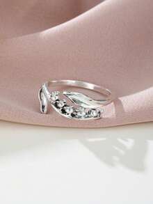 1pc Retro Elegant Lily Silver Ring, Women's Daily Party Ring, Anniversary Personalized Jewelry, Exquisite Gift - Ring - View 3