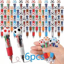 10支/套迷你多色足球笔，可爱趣味四合一笔套装，酷炫圆珠笔，生日礼物，复活节教师用品，完美的足球派对礼品 - A - 查看 9