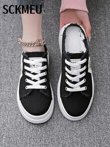 SCKMEU. Unisex Spring New Arrival Plus Size Slip-On Slippers, Lightweight Comfortable Classic Versatile - Black - View 4