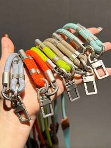 2026升级版编织可调节挂绳，柔软挂带，适用于手机、包包，多功能加厚金属扣项链 - A - 查看 5