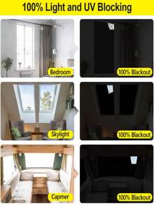 Bộ sưu tập rèm cản sáng: Rèm cản sáng, rèm che cửa sổ mái, rèm chắn tia UV, tấm cản sáng tạm thời. Dễ dàng lắp đặt, có thể cắt theo kích thước. Rèm cản sáng hoàn toàn mới 100%, rèm che phủ toàn bộ, vải cản sáng di động. Thích hợp cho phòng ngủ và cửa sổ xe hơi. - A - Xem 10
