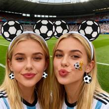 1pc< 2026>Acessórios de adepto do Campeonato do Mundo, tiara de futebol, adereços de apoio para mulheres, perfeito para lembrancinhas de festa, prémios de sala de aula, enchimentos de sacos de presentes de festa, sacos de presentes de aniversário, enchimentos de festa, recompensas de sala de aula e prémios de Carnaval - Multicolorido - Ver 2