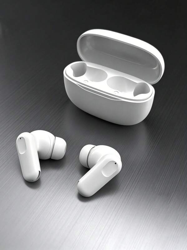Bluetooth Wireless Earphones With Built-In Microphone, Ultra-Lightweight Semi-In-Ear Design, All-Day Comfortable Wear, High-Quality Stereo Sound, Deep Bass, Clear Calls, Charging Case Provides 24-Hour Playtime, Ideal For Music, Running, Travel And Daily Use.