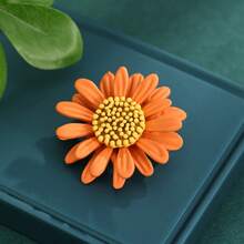 向日葵装饰胸针 - 黃色 - 查看 7