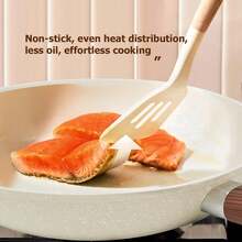 ABKOK Bộ nồi chảo 1 món/10 món, gồm nồi chống dính và nồi đáy phẳng (bao gồm chảo rán và nồi làm bánh kếp), có cả lựa chọn mua theo bộ và mua lẻ, thích hợp cho bữa sáng và nấu ăn hàng ngày, tương thích với bếp từ và các loại bếp thông dụng. - Xem 2