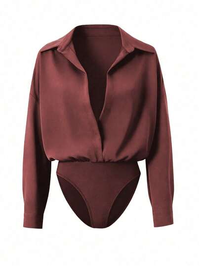 （温馨提示：尺码偏大）春夏新款女士V领薄款衬衫，粉色、白色、黑色、棕色、米色可选。优雅百搭，通勤、商务休闲、度假皆宜，显瘦又可爱。韩版风格，建议选小一码。