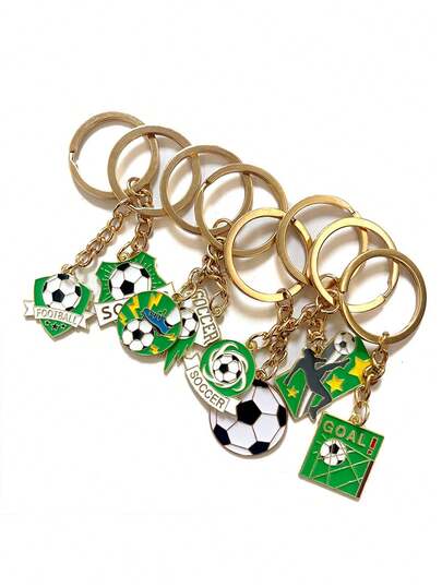 Recuerdos conmemorativos de la Copa Mundial 2026 de Estados Unidos, Canadá y México, llavero de metal, colgante, adorno para coche/bolso, recuerdos de fiesta con temática de fútbol, llavero de fútbol
