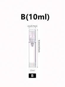 1个/2个/5个真空泵瓶，适用于乳液、眼霜、粉底液，旅行装化妆品小样包装，可重复填充的便携式化妆工具，迷你空瓶（适用于面霜），经济实惠的旅行化妆配件，女士礼品 - 無色 - 查看 9