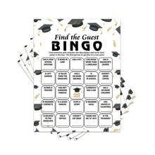 Class Of 2026 Graduation Bingo Game Set, Graduation Party Interactive Cards, Paper Printed Game Props, For 2026 Graduation Gathering Ceremony Events, Multi-Player Party Tabletop Games, Party Decorations Entertainment Supplies - Style 1 - View 9