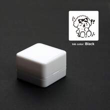 1pc Cute Poodle Shape Ink-Free Stamp, Press To Print, Healing Dog Image, Essential For Journals, Gifts, Decorations, Suitable For Students And Artistic Youth - Proud - View 17