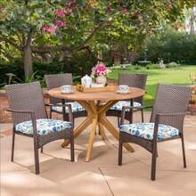 HARBOREST Juego de 4 cojines para silla al aire libre cojines para silla de patio resistentes al agua con lazos cojines de asiento al aire libre para muebles de patio 43x41x5 cm Azul Mariposa - Mariposa azul - Ver 7