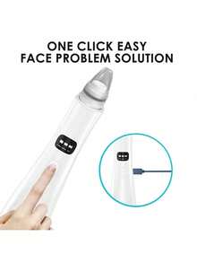 AXH 现货速发 三档吸力面部清洁美容仪，去角质，黑头真空吸尘器，面部死皮去除清洁机 - 白色 - 查看 2