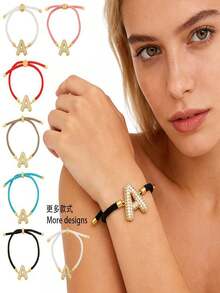 Một chiếc vòng cổ mặt dây chuyền đôi sang trọng, độc đáo, tinh tế và thanh lịch, gồm một chuỗi 26 chữ cái (từ A đến Z). Một chiếc vòng tay mặt dây chuyền tinh xảo và đẹp mắt theo phong cách vòng đeo tay. Trang sức thủ công. - Nhiều màu - Xem 9