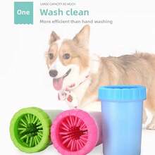 Cốc vệ sinh chân thú cưng, thích hợp cho việc vệ sinh thú cưng mùa xuân, không dùng điện và có thể tái sử dụng, dụng cụ làm sạch chân chó, thiết bị tắm và rửa chân tự động cho chó, đồ dùng vệ sinh thú cưng. - Nhiều màu - Xem 6