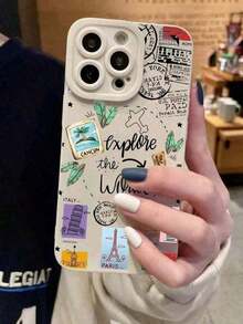 Elegante y sencilla funda anti-caídas para teléfono, compatible con múltiples modelos, ligera y duradera. - Multicolor - Ver 3