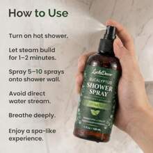 Eucalyptus Shower Spray 4oz Aromatherapy Shower Mist Spa and Sauna Inspired Shower Steamer Alternative for Refreshing Relaxing Showers - Bath Oil Spray Bath Eucalyptus Essential Oil - Paquete de 1 de 4 onzas líquidas - Ver 4