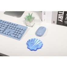 凝胶键盘鼠标腕托套装，舒适人体工学腕托，缓解腕部疼痛，电脑键盘腕托 - 查看 14