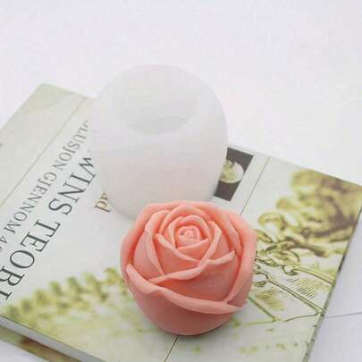 Rose Flower DIY Handmade Plaster Aroma Stone Multifunctional Silicone Mold, Stylish Design