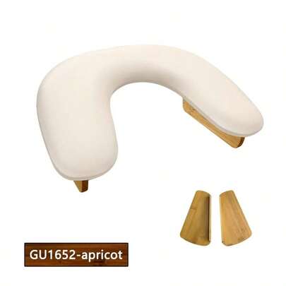 U型美甲手枕底部内置美甲灯，节省桌面空间。