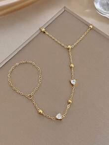 1 chiếc vòng tay mạ vàng 18K đính đá Zirconia hình học thanh lịch, trang sức tay bằng thép không gỉ dành cho nữ, phong cách Bohemia Beach, thích hợp cho Lễ Tình nhân, Tiệc tùng, Dạ hội, Hàng ngày, Hẹn hò, Lễ hội Mardi Gras, Năm mới, Đám cưới, Giáng sinh, Kỷ niệm, Quà tặng thanh lịch cho mẹ, Quà sinh nhật cho phù dâu. - Nhiều màu - Xem 3