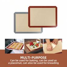 3Pcs Non-Stick Silicone Baking Mat, Reusable Heat Resistant Oven Sheet Liner For Pastry Cake Cookie Baking - View 10