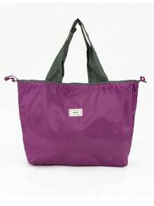 3个装可重复使用购物袋，加厚耐用，方形底部可直立，手提袋，可折叠，单肩手提，便携，适合超市购物，大容量 - 彩色 - 查看 8