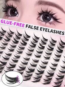 100pcs/Set C-Curl Lash Extensions, Dense And Fluffy, Suitable For Performance And Group Photo Shoot - C - View 2