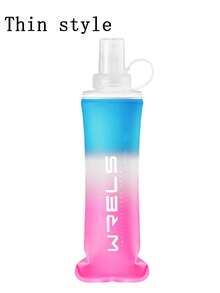 WRELS 1/2件漸層時尚便攜可折疊輕量軟水瓶，150/250ml/500ml可選，適合跑步、徒步與騎行 - 彩色 - 查看 12