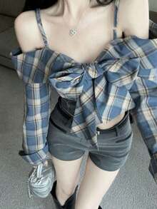 Women Blouses & Shirts - Blue - View 9