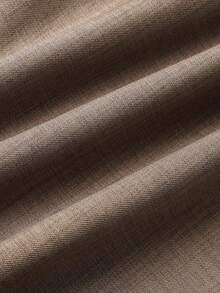 SMILE CHIC 复古高腰西装裤，适合春夏穿着，宽松显瘦垂坠面料，轻盈透气直筒阔腿裤，休闲通勤日常百搭单品。 - 咖啡棕 - 查看 11