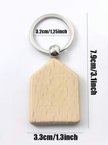 Móc khóa hình ngôi nhà bằng gỗ được cá nhân hóa, tùy chỉnh theo yêu cầu, có thể khắc tên và chữ. Cũng có móc khóa đôi và móc khóa gia đình, tất cả đều được khắc tên của bạn. Một món quà hoàn hảo cho ngày Valentine. - Nhiều màu - Xem 5