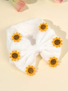 1/6 peças Faixa de cabelo bordada com frutas/flores para bebê menina, faixa de cabelo em tons pastel, macia e elástica, para bebês, crianças pequenas e recém-nascidas, presente de Natal, acessório de cabelo para bebê na primavera e no verão. - Multicolorido - Ver 14