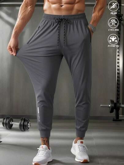 Men's Outdoor Sports Pants, Casual Trousers For Spring & Summer, Dirt-Resistant, Lightweight Long Pants,