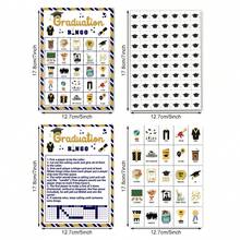 Class Of 2026 Graduation Bingo Game Set, Graduation Party Interactive Cards, Paper Printed Game Props, For 2026 Graduation Gathering Ceremony Events, Multi-Player Party Tabletop Games, Party Decorations Entertainment Supplies - Style 1 - View 4