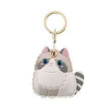 Protective Case Holder For AirTag Tracker With Keychain, Vegan Leather Anti-Lost & Scratch Resistance Key Ring Cover - 彩色 - 查看 13