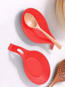 2 Giá đỡ muỗng cách nhiệt dễ vệ sinh, dùng trong nhà bếp, quà Giáng sinh, quà tặng tựu trường - Nhiều màu - Xem 10