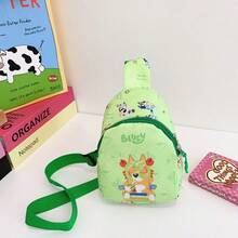 Bluey 1个斜挎包可爱家庭胸包单肩包卡通轻便斜挎包万圣节圣诞节礼物 - 彩色 - 查看 18