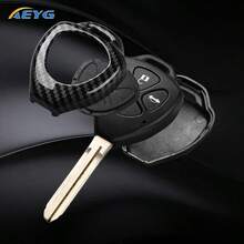 碳纖維風格 ABS 汽車鑰匙殼套，適用於 Corolla Land Cruiser Yaris Camry RAV4 汽車鑰匙遙控器配件 - 豐田L款 - 查看 4