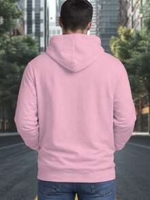 Moletom Brasil Copa do Mundo Verde Amarelo Estampa Moderna Streetwear Casual Moda Jovem Unissex Confortável Para Outono Inverno + Bandeira do Brasil Grátis - ROSA - Visão 2