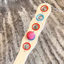 Wooden Blinder Target With Elastic Cord - Round Or Rectangular Dart Game Suitable For Outdoor Parties, Christmas Games, Fun - Durable Target For Valentine Easter - Multicolor - View 7