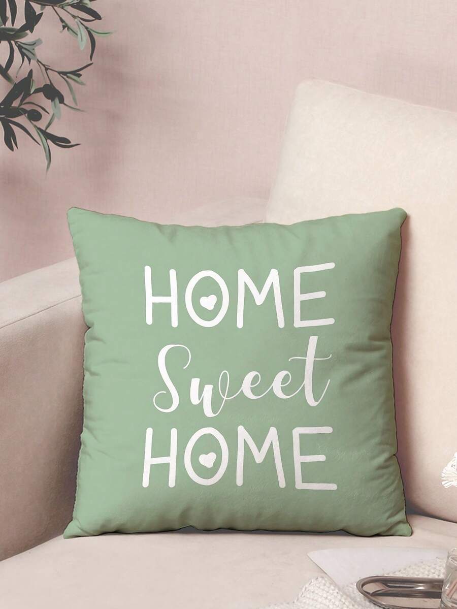 Bộ 1/2/4 vỏ gối vuông in họa tiết nhà cửa, vỏ gối họa tiết gia đình (không bao gồm ruột gối), chất liệu thân thiện với da, đồ dùng phòng ngủ, phù hợp cho phòng khách, phòng ngủ, ghế sofa, xe hơi, mọi mùa, quà tặng ngày lễ. - Nhiều màu - Xem 1