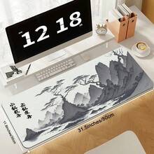 大型艺术鼠标垫 黑白桌面保护垫 桌垫 电脑垫 XXL 鼠标垫 加长垫 桌垫 办公地毯 - 鼠標墊 - 查看 2