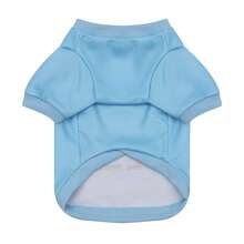 Áo hoodie in chữ "I Love You The Most" cho chó cưng, màu hồng/xanh dương, chủ đề Ngày của Mẹ, phù hợp cho chó nhỏ/trung bình, mèo, trang phục Ngày của Mẹ, quà tặng Ngày của Mẹ. - Màu xanh lam - Xem 4