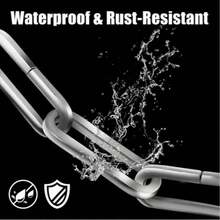 1pc Heavy Duty Bicycle Chain Lock, Featuring Sturdy Chain And Anti-Theft U-Lock Dual Design, Extremely Resistant To Smashing, Cutting And Prying, Providing Ultimate Anti-Theft Protection For Commuting. Made Of Durable High-Strength Material, All-Weather Resistant And Rust-Proof, Polished Lock Head Is Solid And Long-Lasting. - Multicolor - View 7